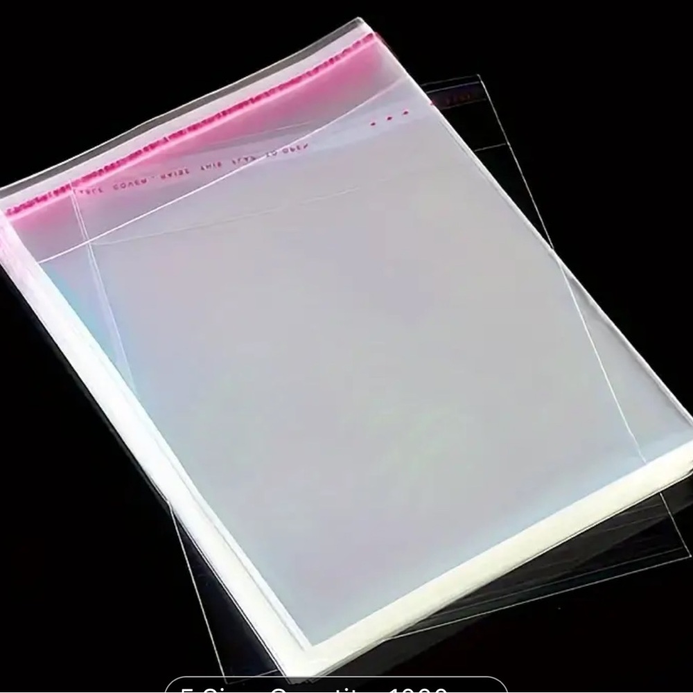 50 4x6 Transparent Self-Sealing Cellophane Bags. Resellers. Makeup, jewelry, etc